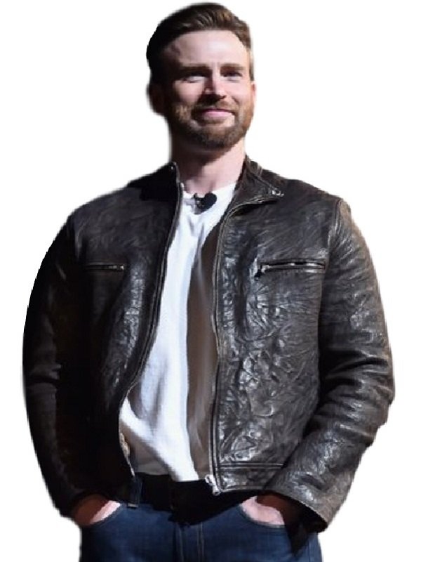 Chris Evans One Leather Trench Coat