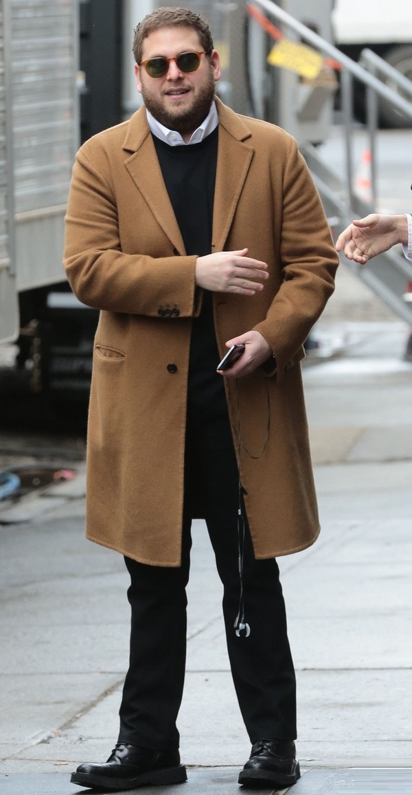 jonah hill trench coat