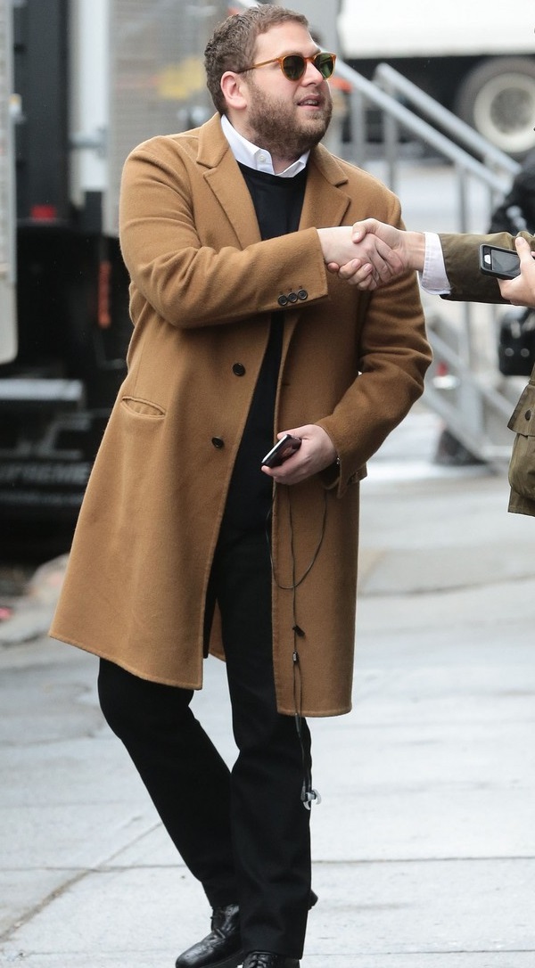 jonah hill trench coat