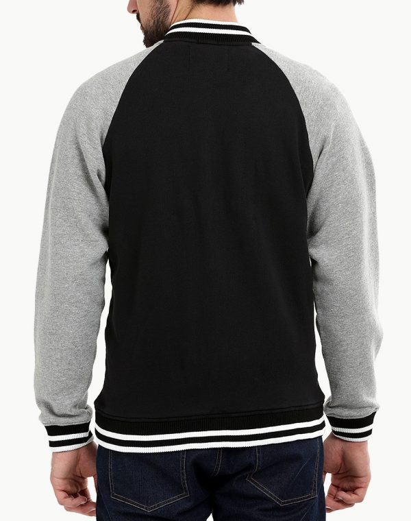 Men's Snap Button Varsity Jacket | Filmstarjacket.com