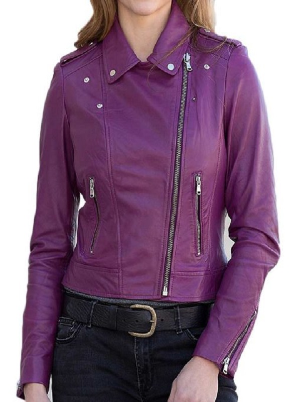 Purple on sale motorcycle jacket