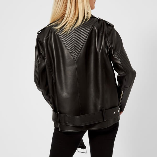 womens leather jacket oversized