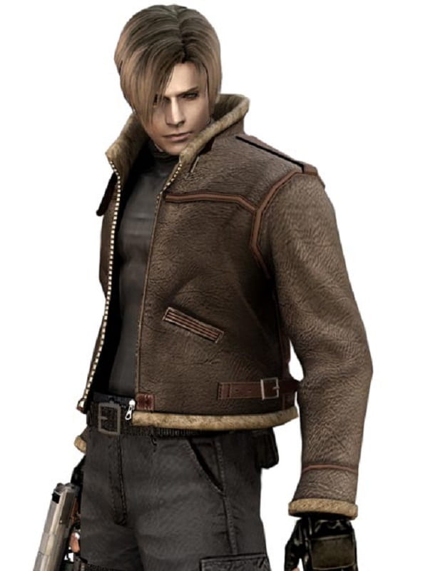 Video Game Resident Evil 4 Leon Kennedy Leather Jacket