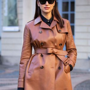 Irina Shayk Street Fashion Trench Coat