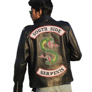 Jughead Jones Black Riverdale Southside Serpents Leather Jacket For Mens