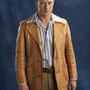 Jason O'Mara Life on Mars Detective Sam Tyler Tan Brown Leather Coat