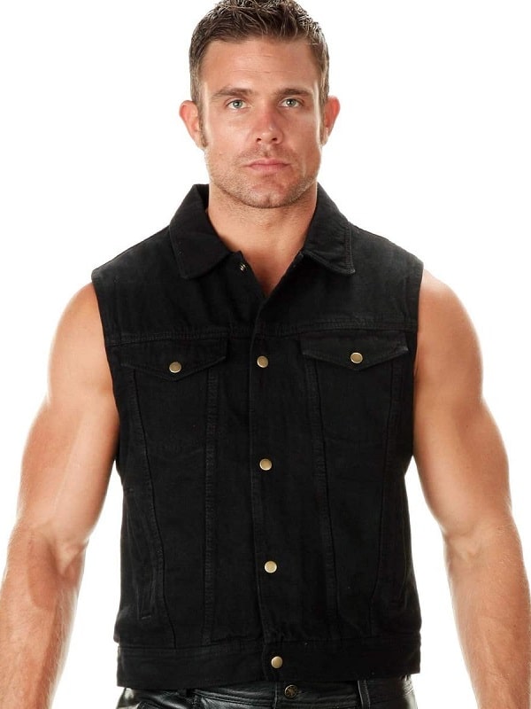 mc denim vest