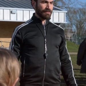 Brett Goldstein Wearing Black Tracksuit Jacket In Ted Lasso as Roy Kent