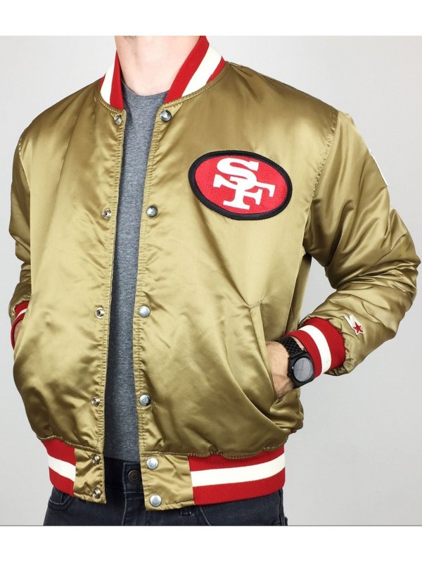 san francisco 49ers gold jackets for men