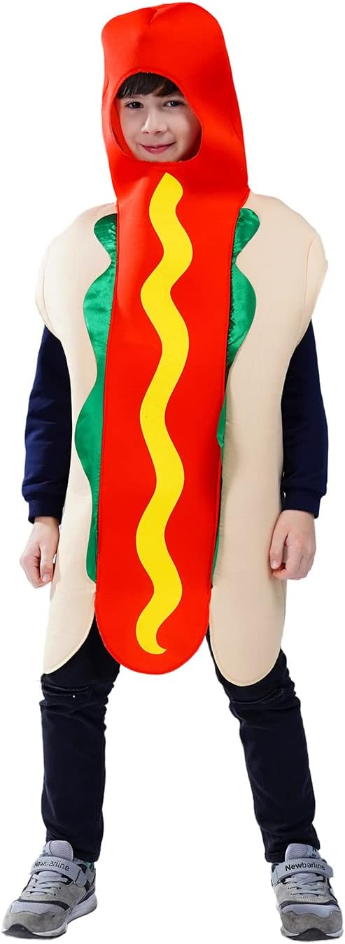 Unisex Kids Hot Dog Costume Role Play Halloween